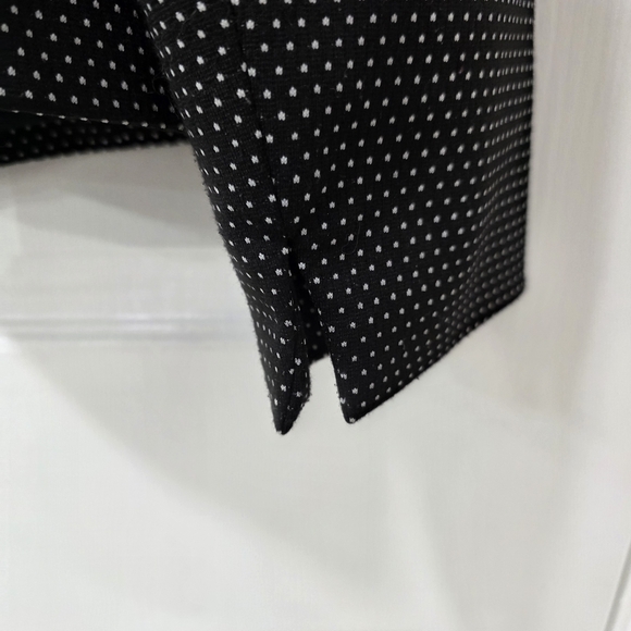 Kasper Black White Polka Dot One-Button Blazer Jacket Womens Size 16 Career Work - Picture 8 of 9